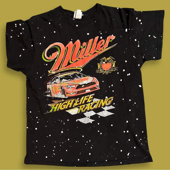 Junk Food brand Miller High Life Nascar Style Racing T-Shirt - Picture 1 of 3